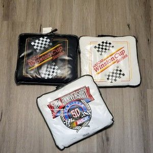 Vintage 1998 NASCAR Winston Cup Series & 50th Anniversary Seat Cushions Lot of 3